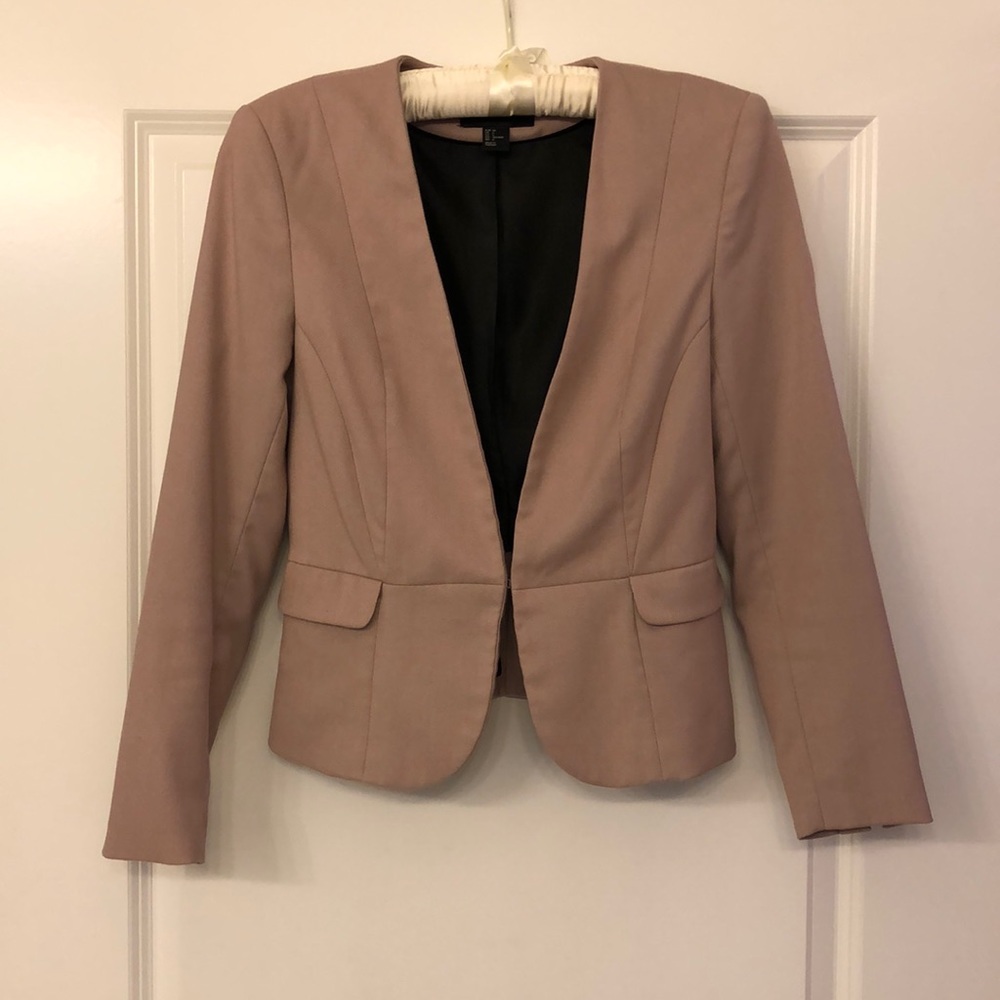 Blush blazer